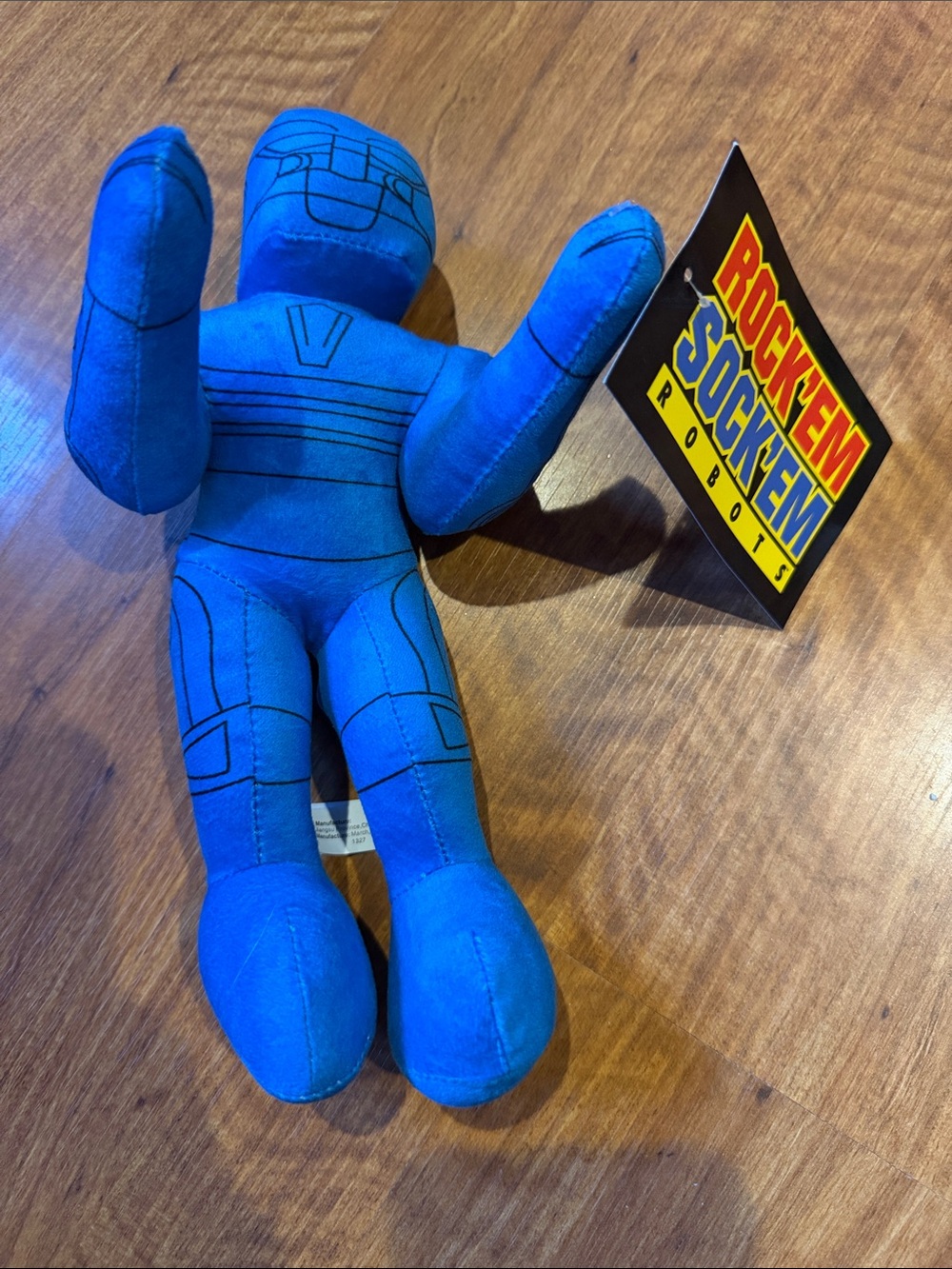 Rock 'Em Sock 'Em Robots Blue Plush Fighter Toy